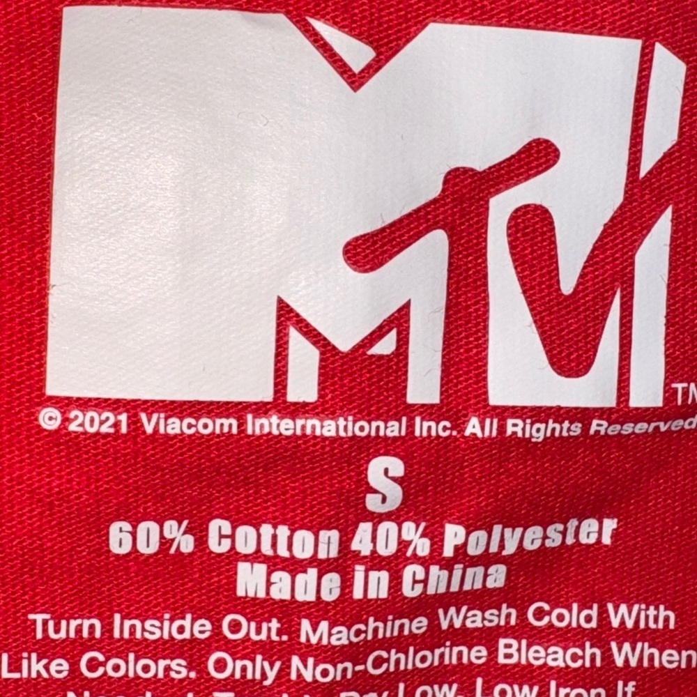MTV Bold Red Logo Tee - Picture 2 of 3